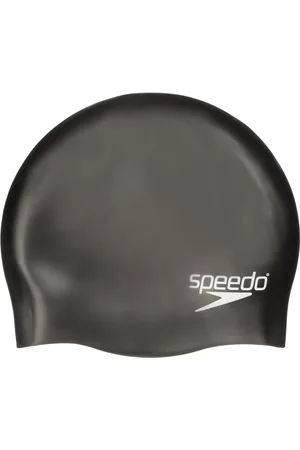 Speedo Plain Silicone Swim Cap, Junior