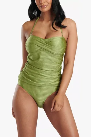 South Beach Bandeau Tummy Control Tankini Swim Top