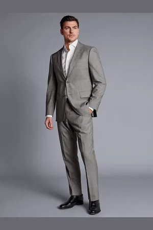 Charles Tyrwhitt Slim Fit Sharkskin Weave Suit Jacket, Indigo Blue