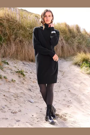 CELTIC & CO. Wool Roll Neck Jumper Dress