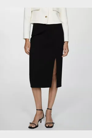 MANGO Romi Slit Pencil Skirt