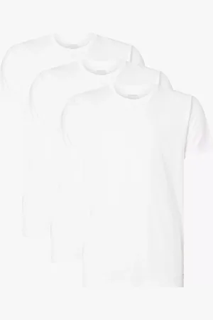 Calvin Klein Pure Cotton Plain Lounge Top, Set of 3