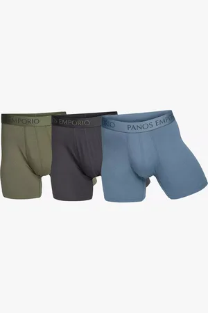 Panos Emporio Eco Bamboo and Organic Cotton Blend Trunks, Pack of 3