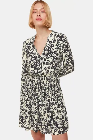 Whistles Riley Floral Shirred Mini Dress