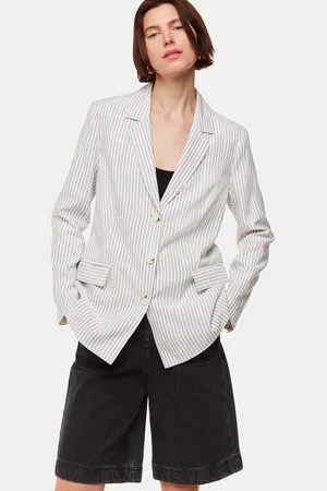 Whistles Petite Luna Stripe Blazer