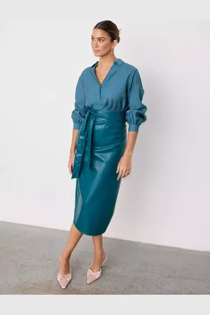 Never Fully Dressed Jaspre Faux Leather Skirt