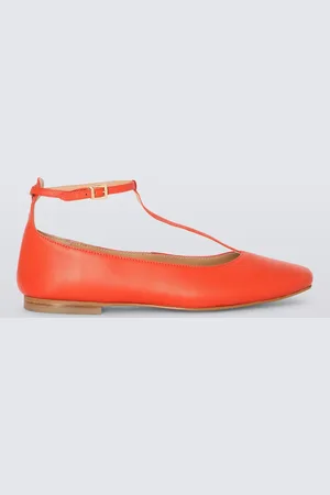 John Lewis Harrie Leather T-Bar Mary Jane Ballerina Pumps