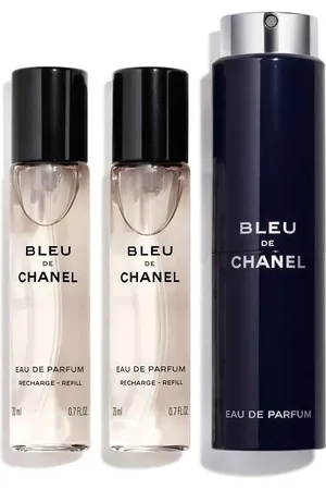 CHANEL Bleu De Eau de Parfum Refillable Travel Spray, 3 x 20ml