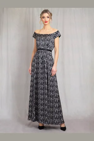 Alie Street Margo Monochrome Maxi Dress