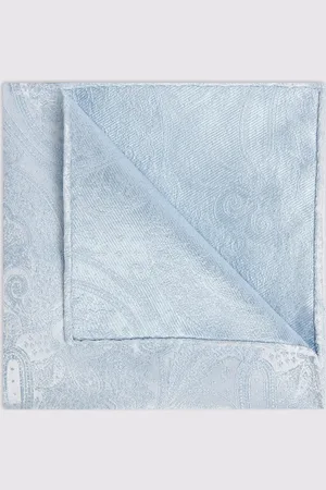 Moss Silk Paisley Pocket Square