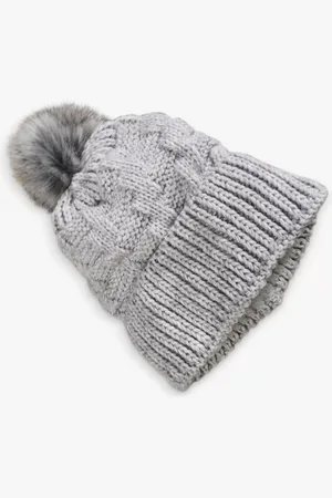 HotSquash Wool Blend Pom Pom Beanie Hat