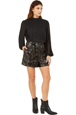 Yumi Sequin Mini Shorts