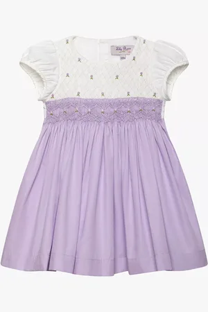 FrenchTrotters Baby Rose Hand-Smocked Dress