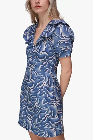 Whistles Watercolour Zebra Print Dress