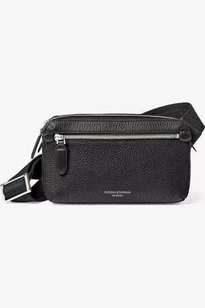 ASPINAL OF LONDON Compact Pebble Leather Reporter Bag