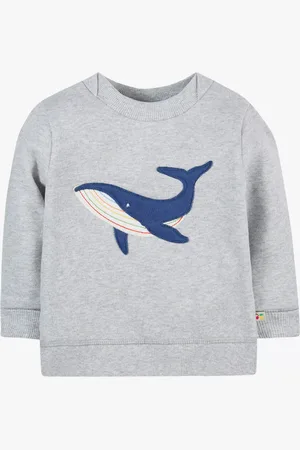 Frugi Baby Whale Organic Cotton Switch Easy On Jumper