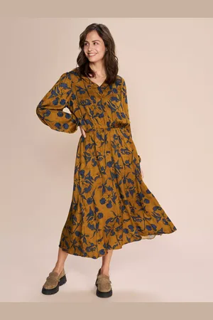 Mos Mosh Frey Belted Regular Fit V-Neck Dress