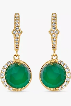 ASTLEY CLARKE White Sapphire and Chalcedony Luna Drop Earrings
