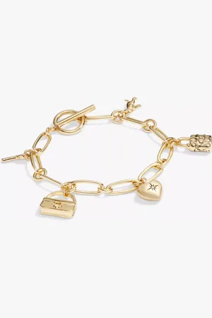 Coach Signature Charm Link Bracelet