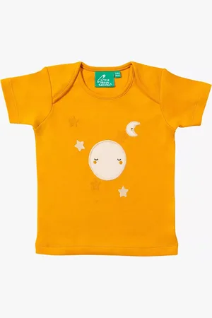 Little Green Radicals Baby Organic Cotton Full Moon Applique T-Shirt