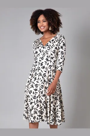 Alie Street Annie Floral Jersey Midi Dress