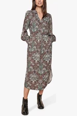 Mos Mosh Aldo Amarlia Floral Midi Shirt Dress