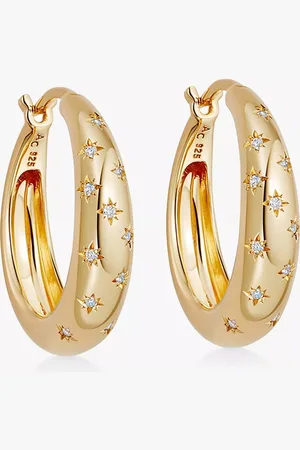 ASTLEY CLARKE Celestial North Star White Sapphire Chunky Hoop Earrings