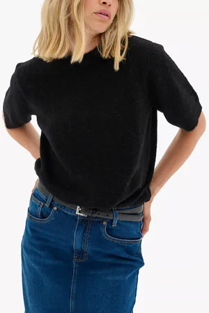 My Essential Wardrobe Tammie Wool Blend Short Sleeve Jumper
