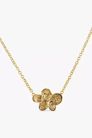 London Road 9ct Gold Kew Falling Leaves Necklace, Gold