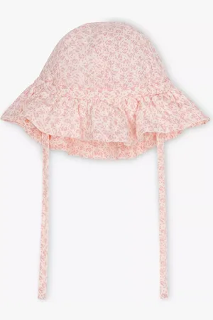 Petit Bateau Baby Floral Print Cotton Gauze Sun Hat
