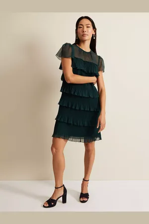 Phase Eight Mimi Pleat Frill Mini Dress