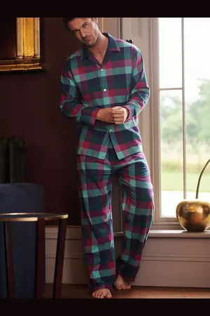 British Boxers Check Brushed Cotton Pyjama Set