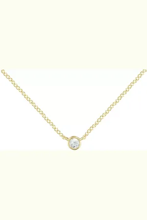 London Road 9ct Gold Raindrop Diamond Pendant