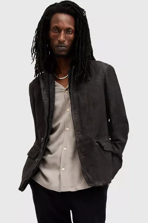 AllSaints Survey Leather Blazer