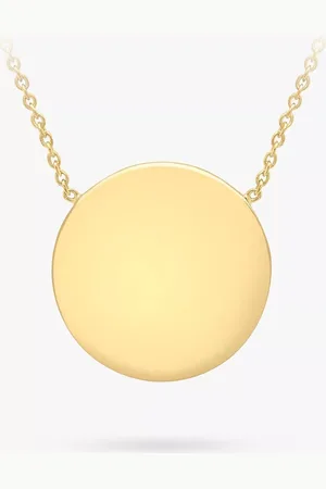 IBB Personalised Round Disc Pendant Necklace