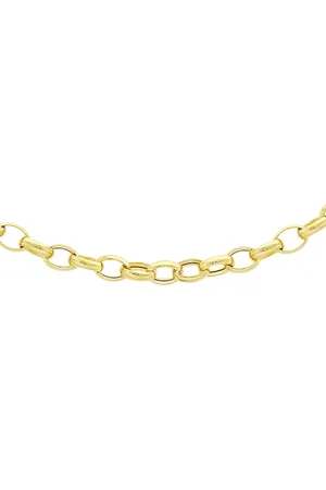 IBB 18ct 130 Oval Belcher Chain Necklace