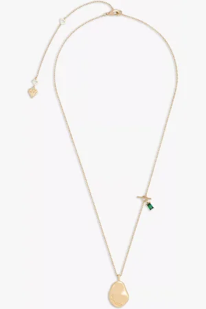 Wanderlust + Co Breathe Mantra Pendant Necklace