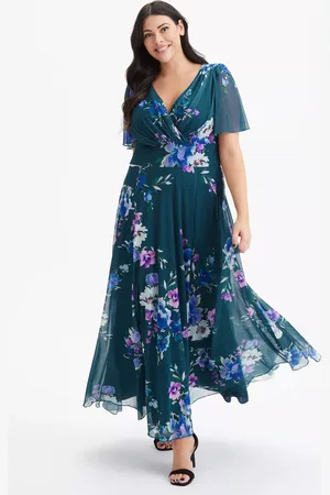 Scarlett & Jo Isabelle Angel Sleeve Maxi Dress