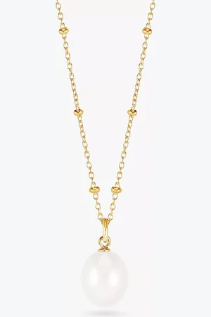 Dower & Hall Pearl Pendant Beaded Necklace