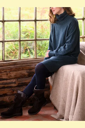 CELTIC & CO. Geelong Wool Roll Neck Jumper Dress