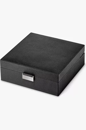ASPINAL OF LONDON Reporter Leather Four Piece Watch Jewellery Box