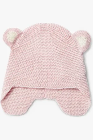 FrenchTrotters Newborn Wool and Cashmere Blend Teddy Hat