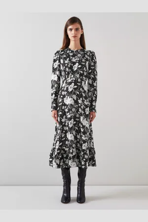 L.K. Bennett Winona Floral Silk Blend Dress