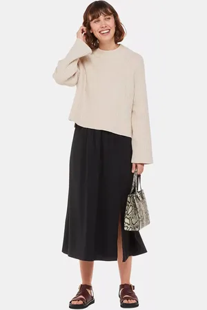 Whistles Eva Elasticated Waist Midi Skirt