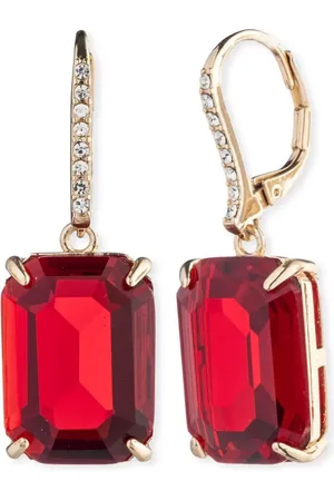 Ralph Lauren Lauren Crystal Huggie Drop Earrings
