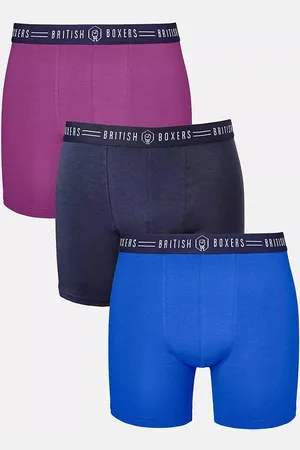 British Boxers Cotton Trunks, Pack of 3