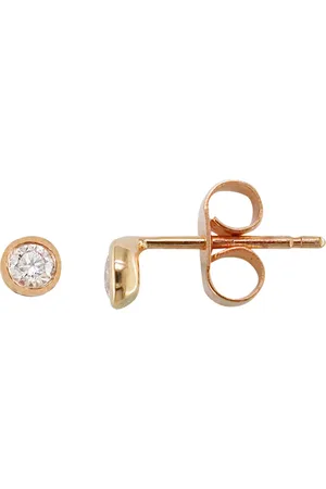 London Road 9ct Gold Portobello Diamond Raindrop Stud Earrings