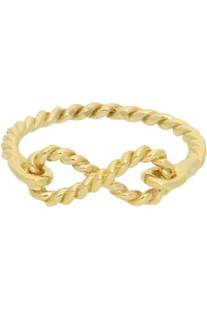 London Road 9ct Twisted Rope Infinity Ring, , N