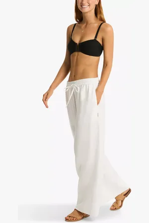 SEA LEVEL Linen Palazzo Trousers