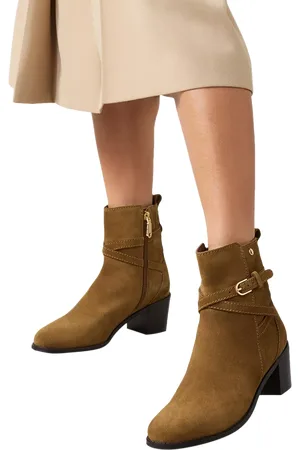 Radley Acer Walk Buckle Detail Suede Ankle Boots